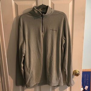 Eddie Bauer Men's Zip-Up Fleece in Olive